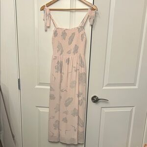 Wilfred Blush and Gray Smocked Top